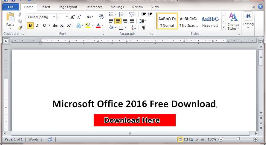 Microsoft Word 2016 15.1.7.1 download
